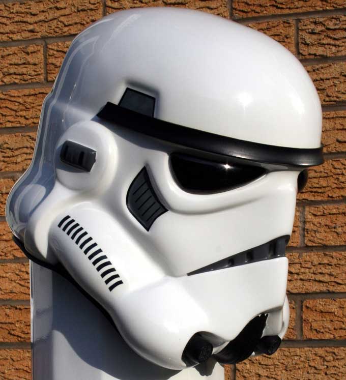 don post stormtrooper helmet